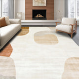 Ultra Soft Area Rug, Non Slip, Stain Resistant, Washable Area Rugs for Living Room, Bedroom, Neutral Toned Area with Subtle Boho Mottled and Earthy Hues(Beige)