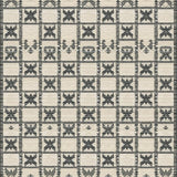 Ultra Soft Area Rug, Non Slip, Stain Resistant, Washable Area Rugs for Living Room, Bedroom, Rustic Charcoal Tiled Motif(Beige)