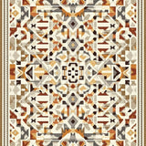 Artisan Crafted Geometric Area with Rich Earthy Tones and Unique(Beige)
