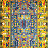 Ultra Soft Area Rug, Non Slip, Stain Resistant, Washable Area Rugs for Living Room, Bedroom, Elegant Area Grippers with Geometric for Vibrant Spaces(Yellow)