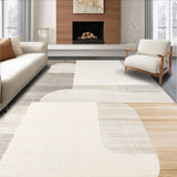 Low Pile Neutral with Distressed Abstract(Beige)