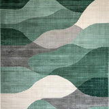 Sage Green Abstract Geometric Motif(Green)