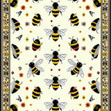 Ultra Soft Area Rug, Non Slip, Stain Resistant, Washable Area Rugs for Living Room, Bedroom, Artistic Flower and Insect Fusion(Beige)