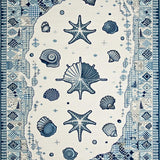 Contemporary Abstract Seaside Lines(White)