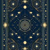 Ultra Soft Area Rug, Non Slip, Stain Resistant, Washable Area Rugs for Living Room, Bedroom, Elegant Crescent Moon Aesthetic(Blue)