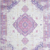 Ultra Soft Area Rug, Non Slip, Stain Resistant, Washable Area Rugs for Living Room, Bedroom, Contemporary Abstract Lattice Arrangement(Purple)