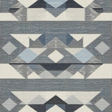 Stylish Reversible Linear Motif(Blue)