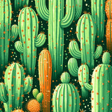 Retro Earthy Geometric Motif(Green)