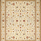 Ultra Soft Area Rug, Non Slip, Stain Resistant, Washable Area Rugs for Living Room, Bedroom, Graceful Curved Border Aesthetic(Beige)