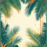 Whimsical Pink and Green Oasis(Green)
