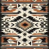 Southwestern Inspired Tribal Motif Rug with Earthy Tones(Beige)
