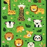Lively Safari Creature Illustrations(Green)