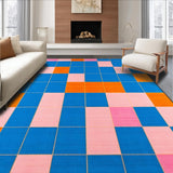 Eclectic Rainbow Patterned Textile(Blue)