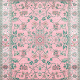 Ultra Soft Area Rug, Non Slip, Stain Resistant, Washable Area Rugs for Living Room, Bedroom, Luxurious Pastel Bloom Textures(Pink)