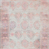 Ultra Soft Area Rug, Non Slip, Stain Resistant, Washable Area Rugs for Living Room, Bedroom, Charming Blush Abstract Elements(Pink)