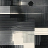 Contemporary Minimalist Tiled Motif(Black)