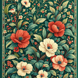 Artful Nature Scene in Vivid Hues(Green)