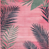 Ultra Soft Area Rug, Non Slip, Stain Resistant, Washable Area Rugs for Living Room, Bedroom, Chic Contemporary Floral Embellishment(Pink)