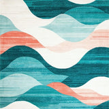 Artful Distressed Colorful Swirls(Blue)