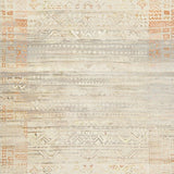 Modern Beige Cream with Faded Tribal Motifs(Beige)