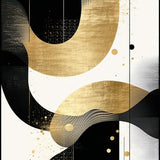 Ultra Soft Area Rug, Non Slip, Stain Resistant, Washable Area Rugs for Living Room, Bedroom, Contemporary Luxe Abstract Geometry(Gold)