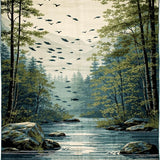 Ultra Soft Area Rug, Non Slip, Stain Resistant, Washable Area Rugs for Living Room, Bedroom, Cozy Rustic Fishing Lodge Decor(Gray)
