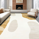 Ultra Soft Area Rug, Non Slip, Stain Resistant, Washable Area Rugs for Living Room, Bedroom, Modern Speckled Beige Area with Abstract Animal Inspired Design(Beige)