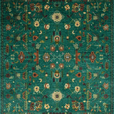 Ultra Soft Area Rug, Non Slip, Stain Resistant, Washable Area Rugs for Living Room, Bedroom, Vibrant Jungle-Inspired Artwork(Blue)