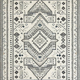 Ultra Soft Area Rug, Non Slip, Stain Resistant, Washable Area Rugs for Living Room, Bedroom, Sleek Monochrome Diamond Arrangement(Gray)