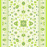 Ultra Soft Area Rug, Non Slip, Stain Resistant, Washable Area Rugs for Living Room, Bedroom, Charming Vintage Medallion Style(White)