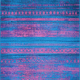 Ultra Soft Area Rug, Non Slip, Stain Resistant, Washable Area Rugs for Living Room, Bedroom, Dynamic Blue Pink Mosaic Theme(Blue)
