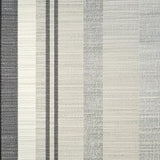Elegant Black & White Stripe Woven Indoor/(Beige)