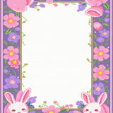 Playful Pastel Garden Motif(Pink)
