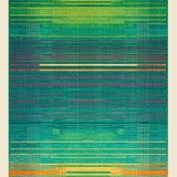Eclectic Rainbow Abstract Motif(Blue)