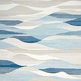 Ultra Soft Area Rug, Non Slip, Stain Resistant, Washable Area Rugs for Living Room, Bedroom, Coastal Harmony Serene Blue & Beige Oval(Blue)