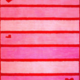 Joyful Cheerful Bath Mat Expression(Pink)