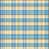 Elegant Blue Tone Checkered Fabric(Beige)