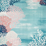 Elegant Tiled Coral Aesthetic(Blue)