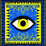 Artful Ogee with Blue Tones(Blue)