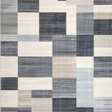 Contemporary Earth Tone Geometric Arrangement(Gray)