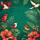 Vibrant Nature Inspired Artistry(Red)