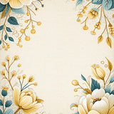 Modern Cream Floral Non Shedding(Beige)