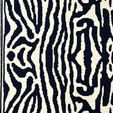 Ultra Soft Area Rug, Non Slip, Stain Resistant, Washable Area Rugs for Living Room, Bedroom, Boho Zebra Print Black and White Laundry Rug(Black)