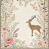 Lush Springtime Floral Aesthetic(Beige)