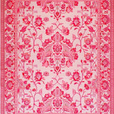 Ultra Soft Area Rug, Non Slip, Stain Resistant, Washable Area Rugs for Living Room, Bedroom, Modern Playful Pink Petal Design(Pink)