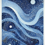 Ultra Soft Area Rug, Non Slip, Stain Resistant, Washable Area Rugs for Living Room, Bedroom, Mythical Sea Monster Rug With Swirling Tentacle Artwork Design(Blue)