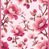 Ultra Soft Area Rug, Non Slip, Stain Resistant, Washable Area Rugs for Living Room, Bedroom, Vibrant Cheerful Garden Pattern(Pink)
