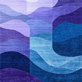 Ultra Soft Area Rug, Non Slip, Stain Resistant, Washable Area Rugs for Living Room, Bedroom, Vibrant Abstract Soft Touch(Purple)