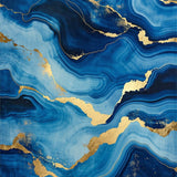 Ultra Soft Area Rug, Non Slip, Stain Resistant, Washable Area Rugs for Living Room, Bedroom, Serene Coastal Marble Design(Blue)