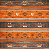 Ultra Soft Area Rug, Non Slip, Stain Resistant, Washable Area Rugs for Living Room, Bedroom, Elegant Oval Shape with Depth(Orange)